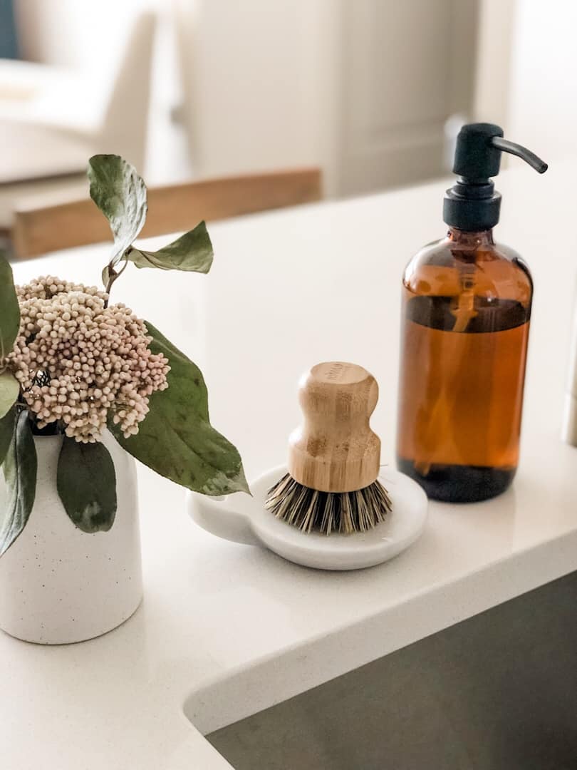 How To Make A DIY Kitchen Soap Tray To Organize Your Dispensers 