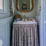 How to Make a Pleated Bathroom Sink Skirt